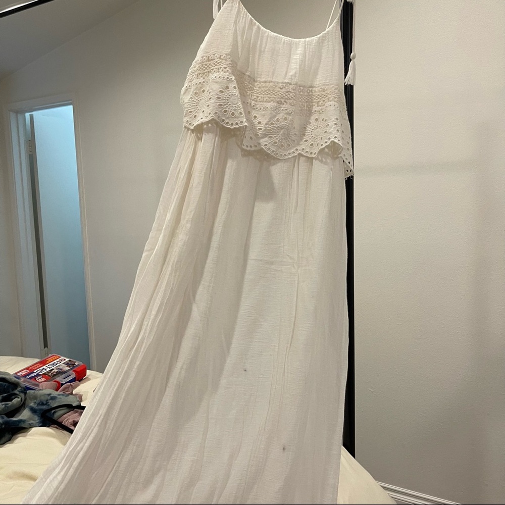 WHITE ZARA BOHO DRESS